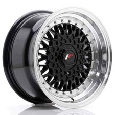 4 cerchi in lega Japan Racing JR9 15x8 ET20 4x100/108 neri 15 pollici rims RS