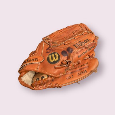 Wilson Optima Gold A9824 OG3 Softball Glove Mitt Dual Hinge Right Hand Throw RHT