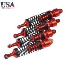 4Pcs 90mm Ajustable Shock Absorber Red for 1/10 RC Car TRX4 Wraith SCX10 D90 US