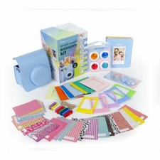 Digipower Instant Camera Accessory Kit for Fuji Film Instax Mini 9 7s, Blue