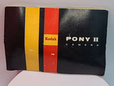 Kodak Pony II Camera Instructions Manual Vintage Printed In USA