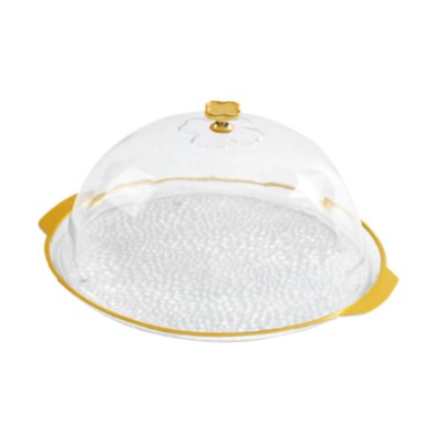 Cake Plate with Dome Bread Display Plate for Restaurants Party Birthday