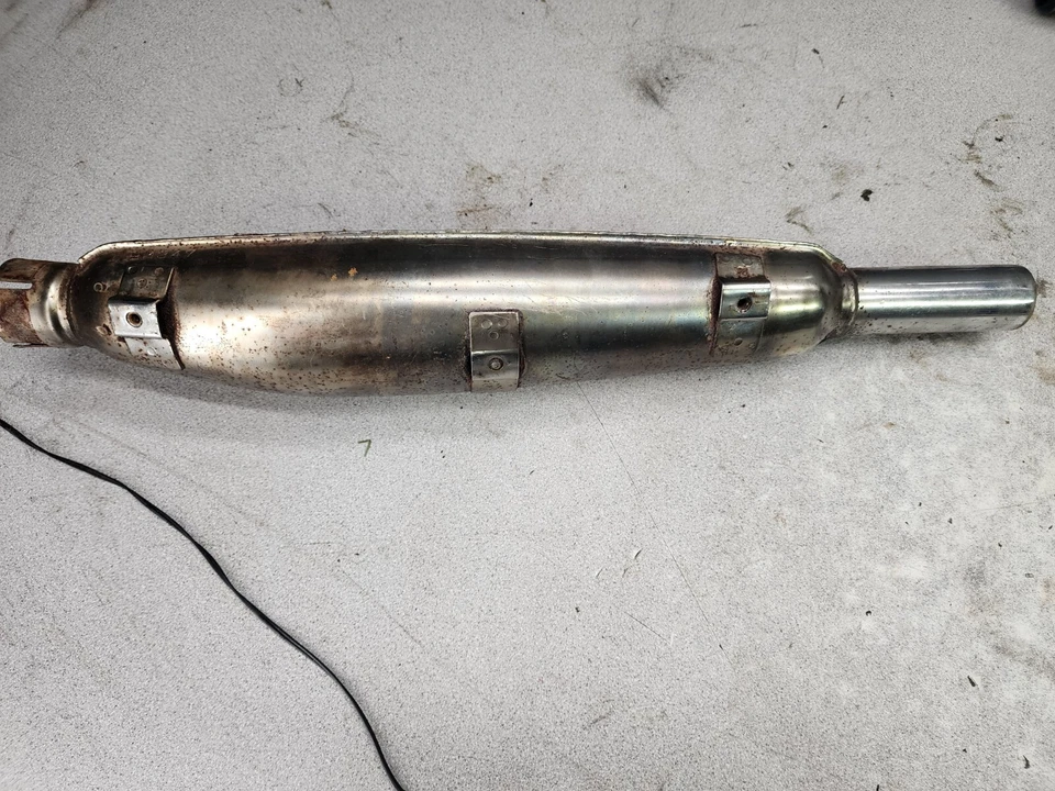 Honda CL450 1973 Scrambler HM347 #1 silenciador de escape inferior 6154,qs Foto 3 de 4