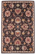 Eco-Friendly Hand Tufted Wool Area Rug Oriental Brown BBH Homes BBK00659
