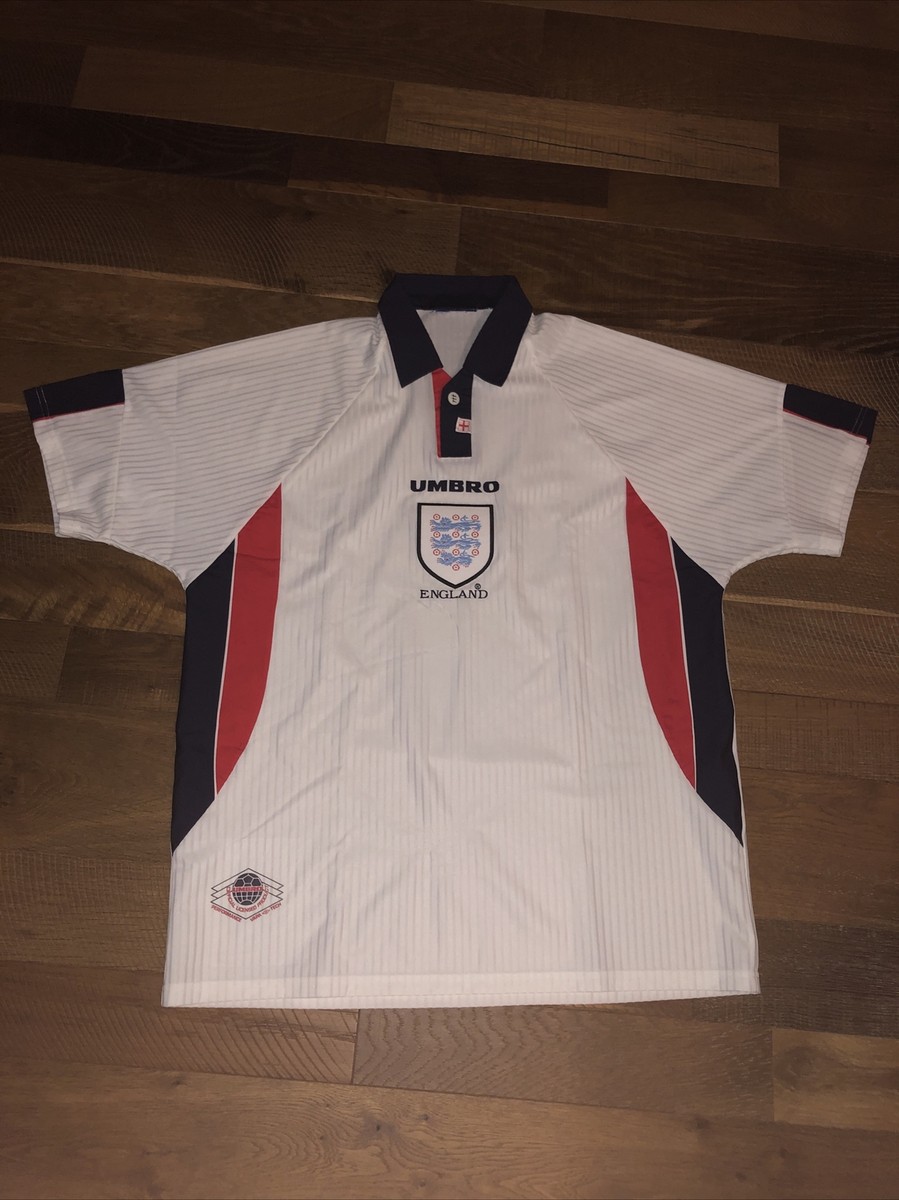 【UMBRO】ENGLAND 1997-98 90's GameShirt ENGLAND 1997 1998 HOME FOOTBALL SHIRT SOCCER JERSEY UMBRO sz