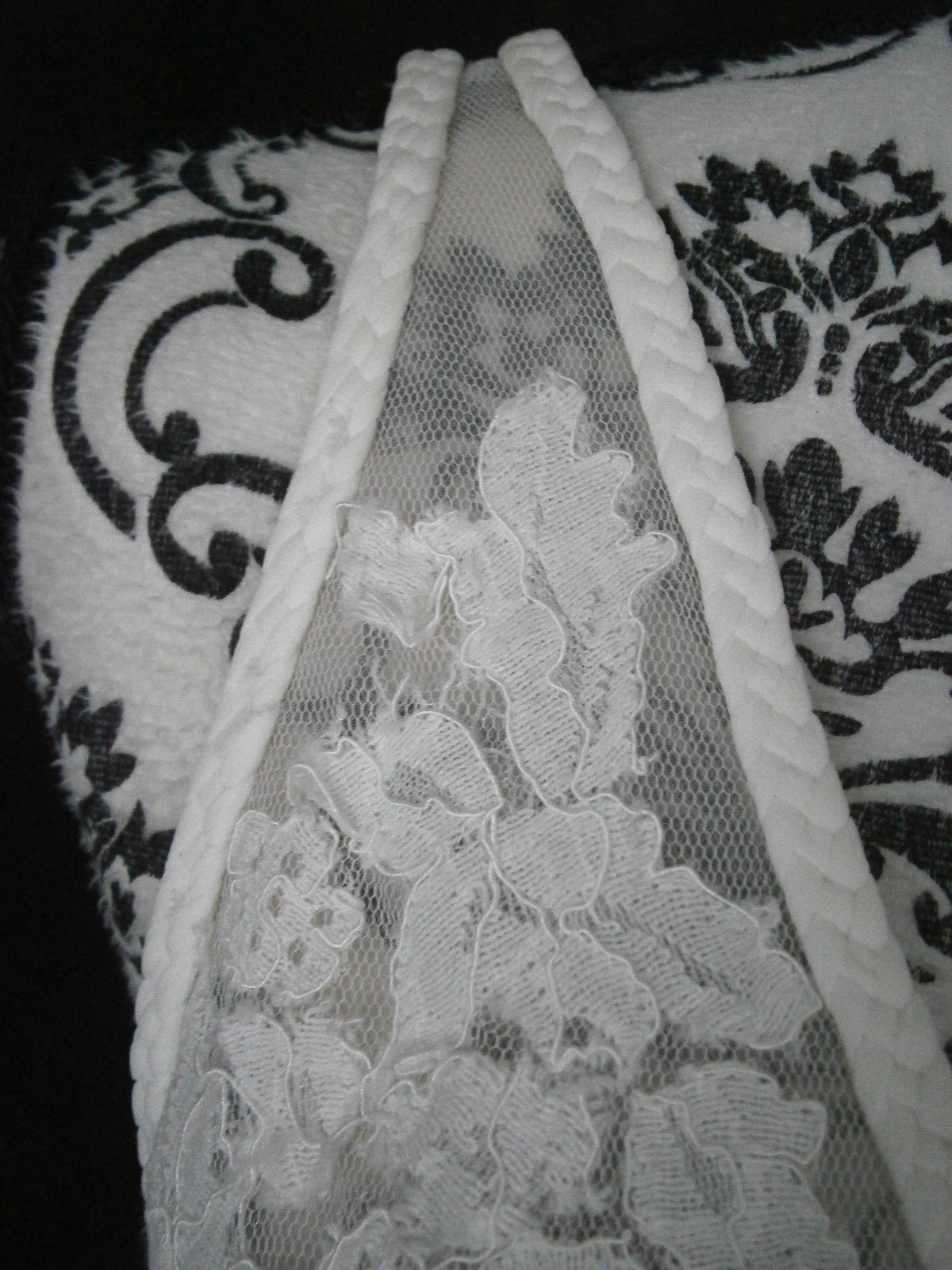 ti adora Allison Webb 7853 Fletcher Wedding Dress 10 Ivory Lace Slit V Neck