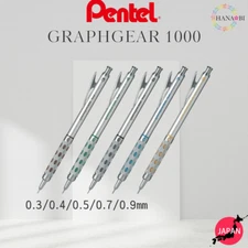 Pentel GraphGear 1000 Mechanical Pencil 0.3/0.4/0.5/0.7/0.9mm【Made in Japan】
