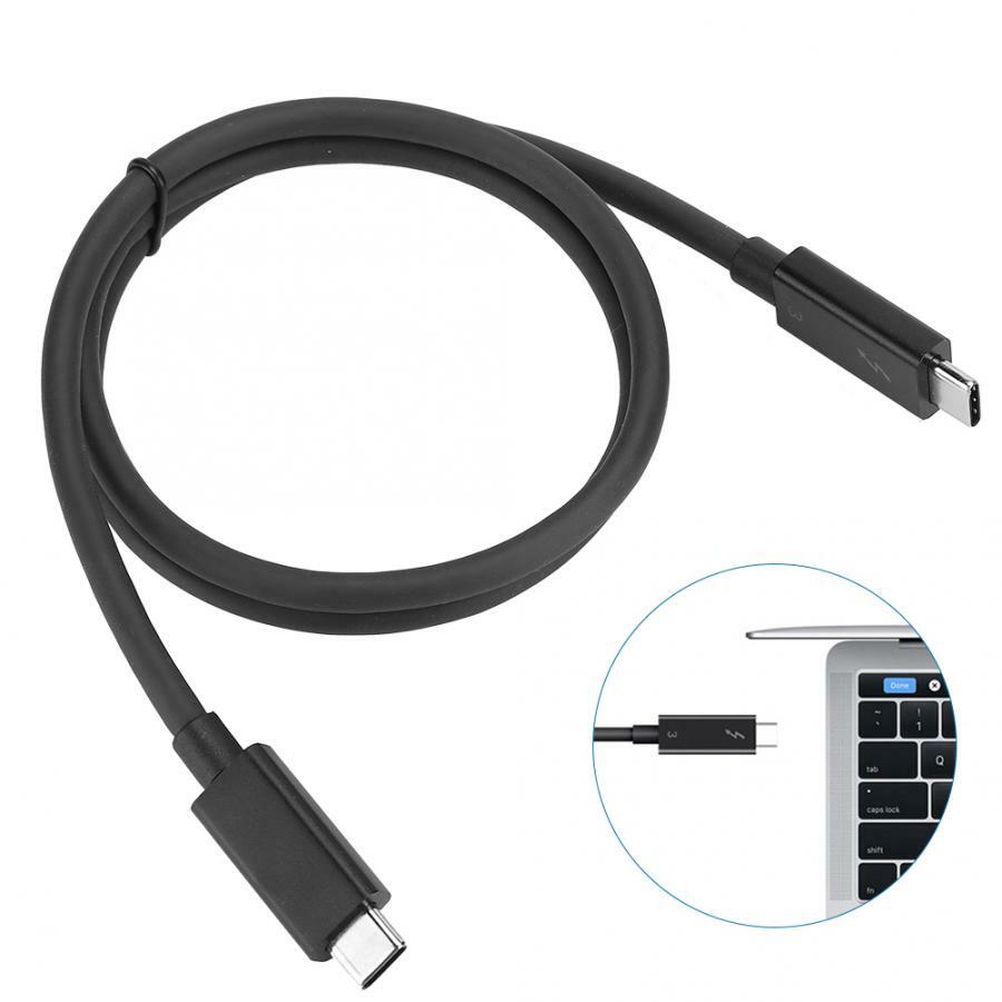 Thunderbolt 3 Cable 5K Display USB-C USB 3.1 40Gbps Cable 100W for PC Laptop