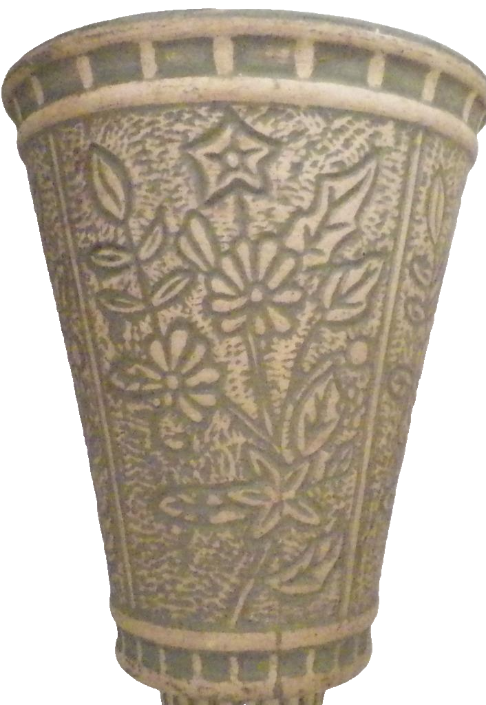 Red Wing Cemetery Vase Union Stoneware Brushware Brush Antique | eBay