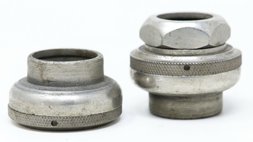 NOS 20s 30s HEADSET 1 INCH ITALIAN THREADED VINTAGE OLD ANTIQUE NICKEL ROAD BIKE - Picture 7 of 7