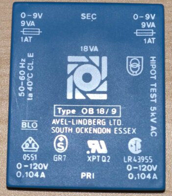 Avel-Lindberg OB18/9 Power Transformer