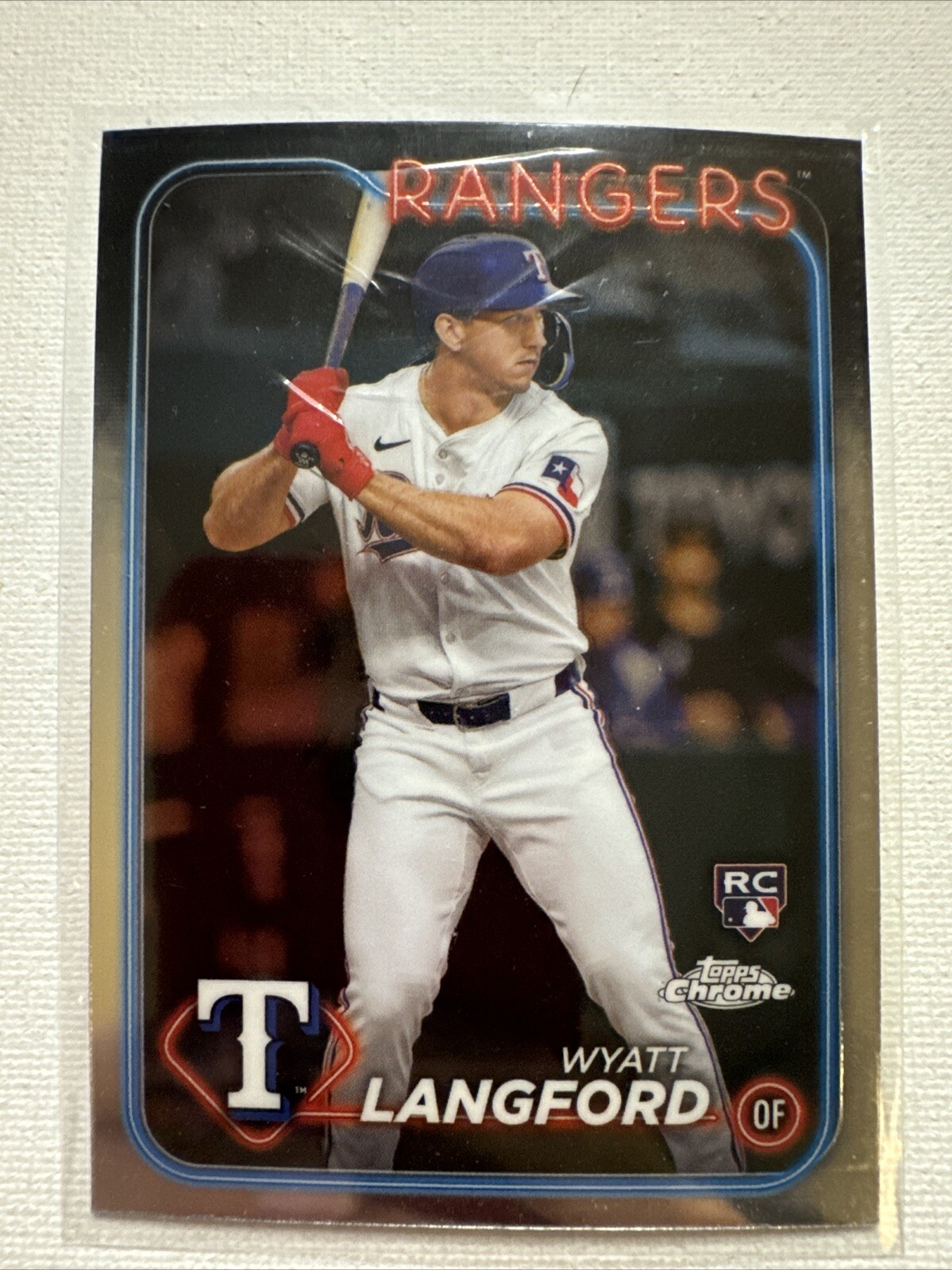2024 Topps Chrome #122 Wyatt Langford RC Rangers