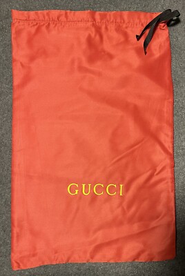 Authentic Gucci Medium Size Dust Bag x Red With Gucci  Logo