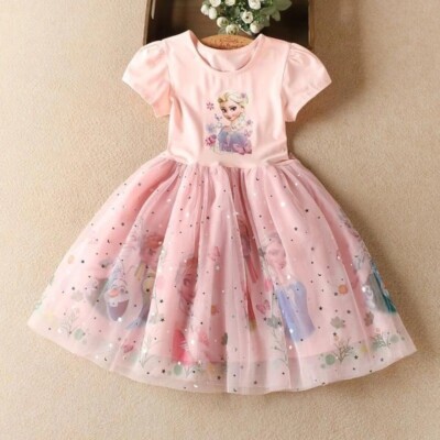 cute elsa dress Elsa Inspired Dress, Elsa Costume For Toddlers, Party Gown,
