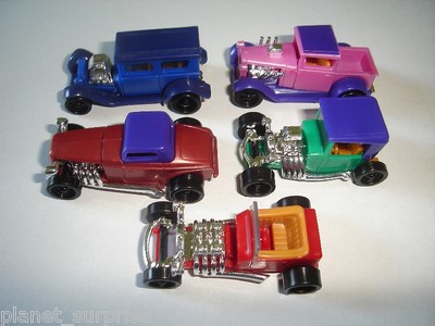 HOT ROD TUNING WHEELS DRAGSTERS MODEL CARS SET 1:87H0 KINDER SURPRISE MINIATURES