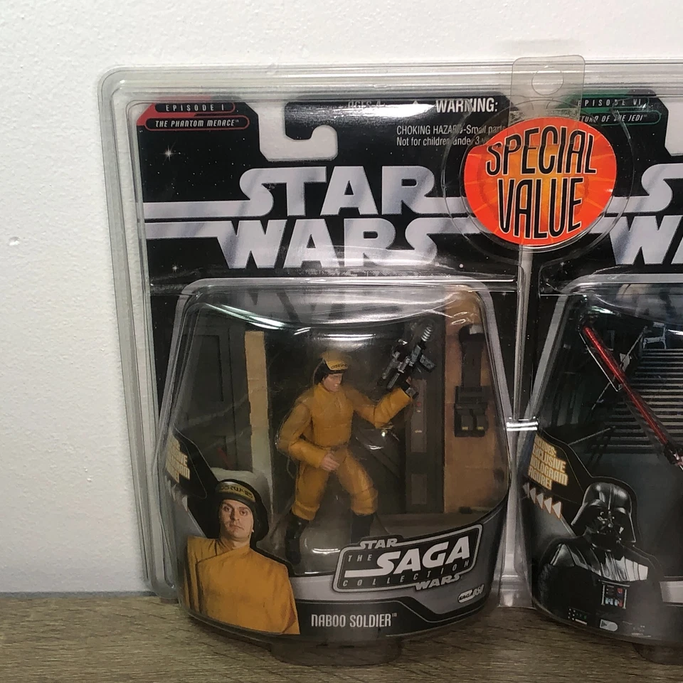 Star Wars The Saga Collection Naboo Soldier Darth Vader Value Pack Sellado Raro Foto 3 de 4