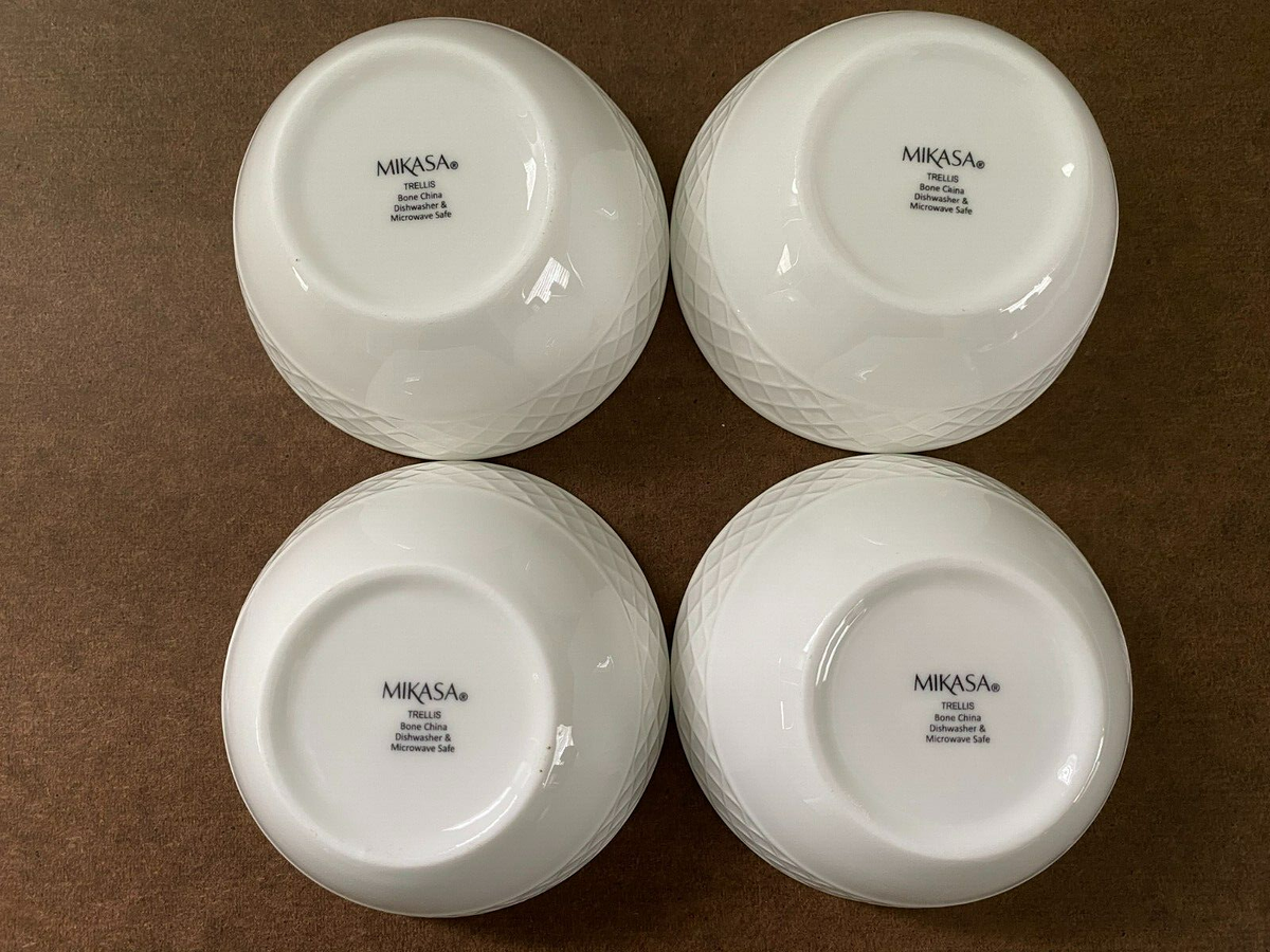 Set di 4 ciotole di pasta bianco avorio 900ml