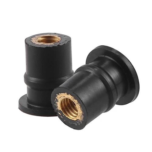 M5 Rubber Motorcycle Wellnut Metric Windscreen well Nuts Brass Nuts #M5 Wellnuts - Bild 6 von 7
