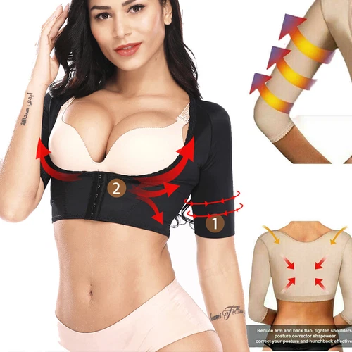 Faja De Compresion Para Mujer Talladora De Brazos Y Correctors Arm Shaper Sleeve - Picture 1 of 55