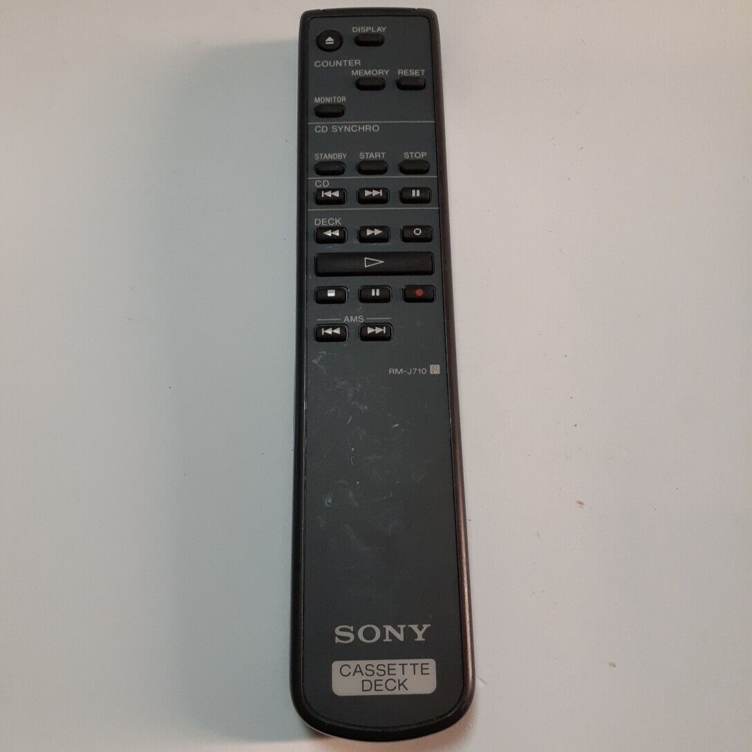 Sony RM-J710 Genuine Cassette Deck Remote - TC-K555 TC-K333 Sony RM-J710 Genuine Cassette Deck Remote - TC-K555 TC-K333