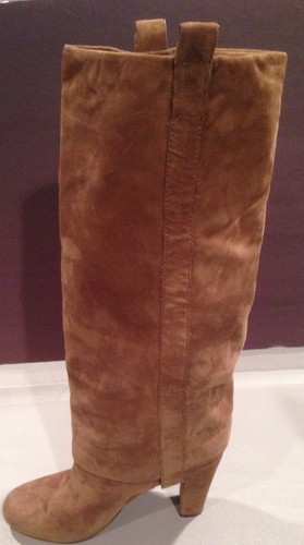 Women's 10 JOAN & DAVID Beige Suede Boots - Picture 3 of 12