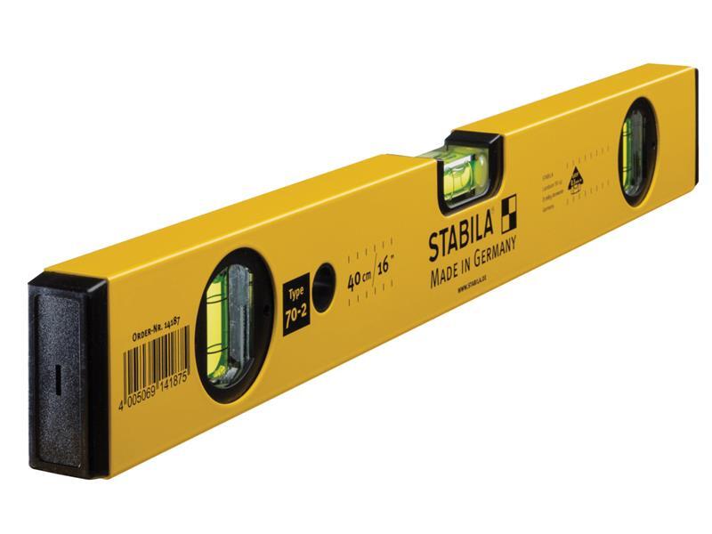 Stabila 70-2-60 Doppio Piombo Spirit Level 3 Flacone 60cm STB70224