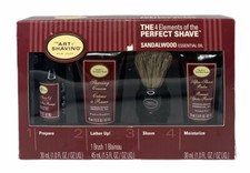 NEW The Art of Shaving Sandalwood Essential Oil Starter Kit Travel Size Dad Guft