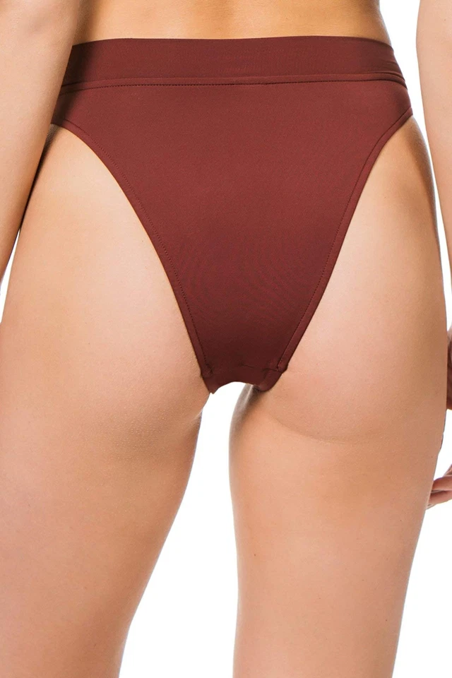 Seafolly女式标准高腰比基尼泳装,活动梅子,10 美国 — 第 2/2 张图片