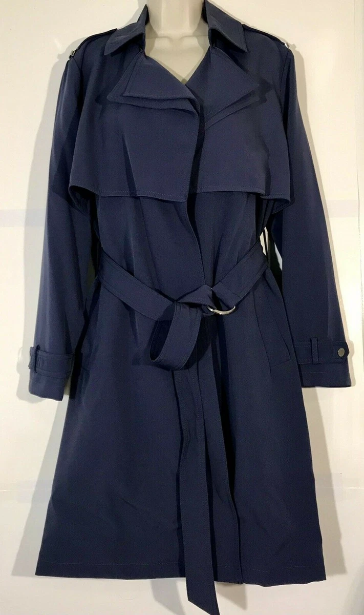 MICHAEL KORS MISSY BELTED Women s Trench Coat Size LARGE Color