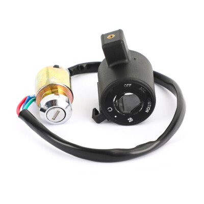 Ignition Switch & Tail Box Lock Key Set For Harley Sportster XL883/XL1200 & Other Models - 2 Keys, Aluminum/Plastic