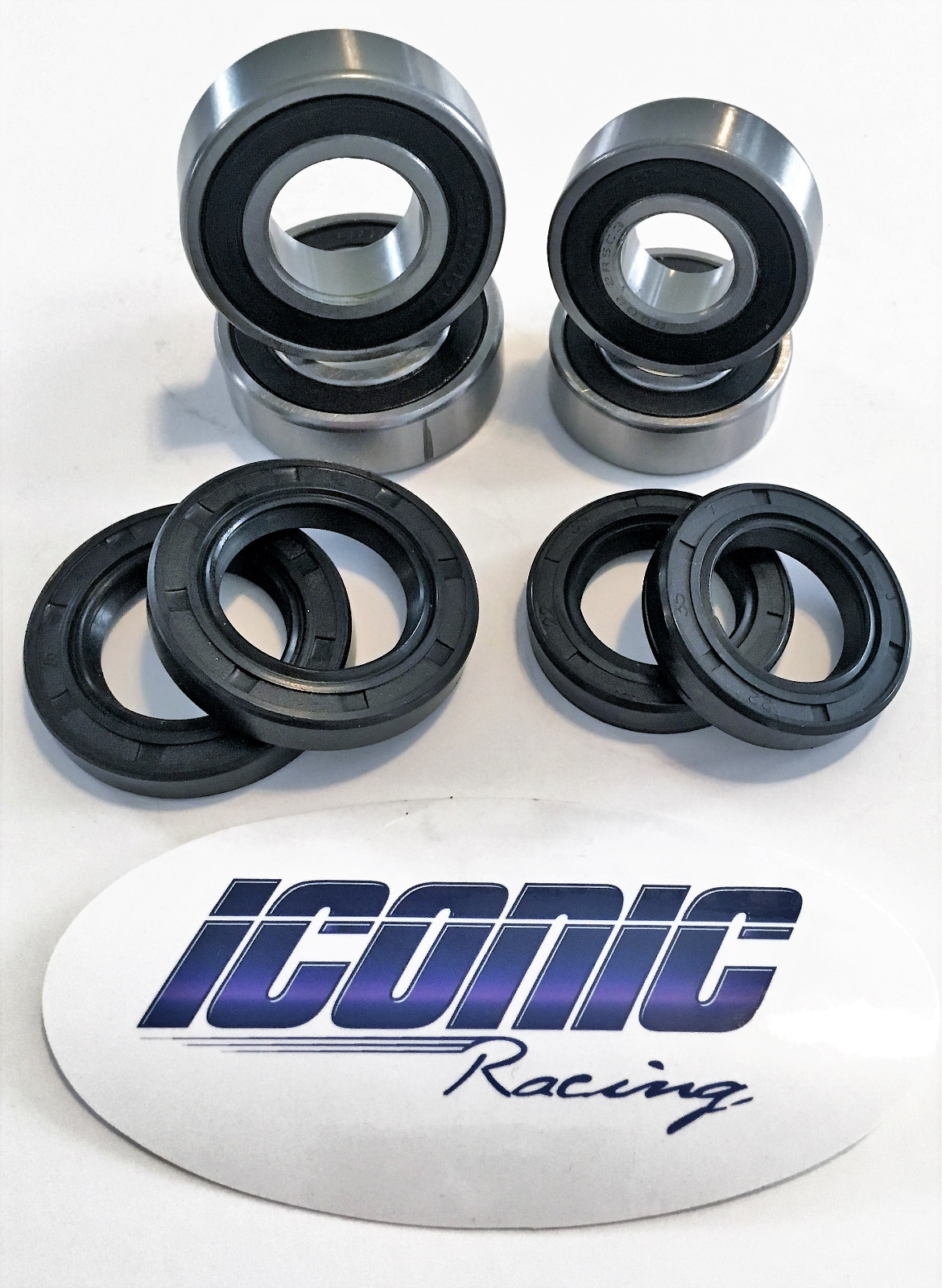 Both Front Wheel Bearing Seal Kits For Honda TRX300FW Fourtrax - Foto 11