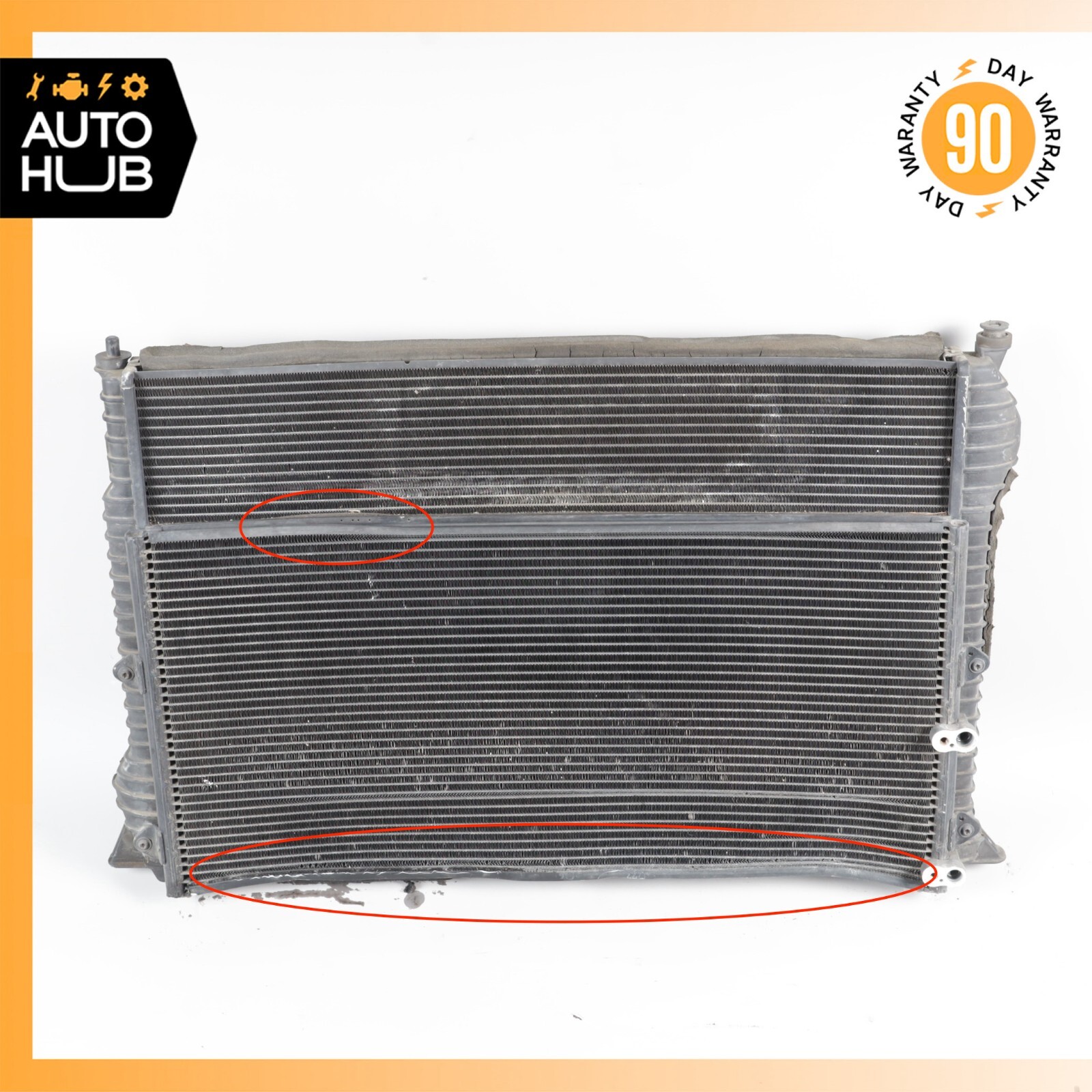 08-14 Bentley Continental Flying Spur Engine Cooling Radiator A/C Condenser OEM