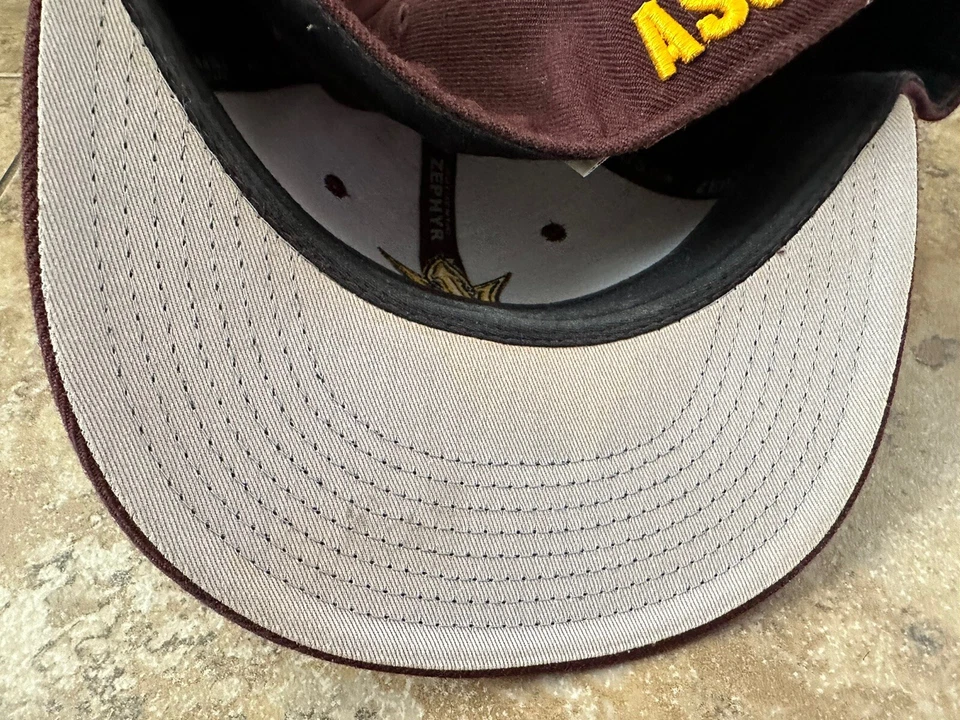 Zephyr Arizona State University ASU Sun Devils Baseball Hat  Fitted 7 5/8 - Image 4 of 4