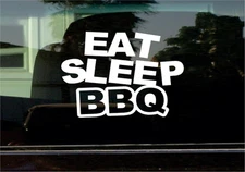 EAT SLEEP BBQ VINYL STICKER