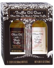 Trader Joe's NEW SEALED Truffle Oil Duo Olive Oil with Black  White Truffle Oil