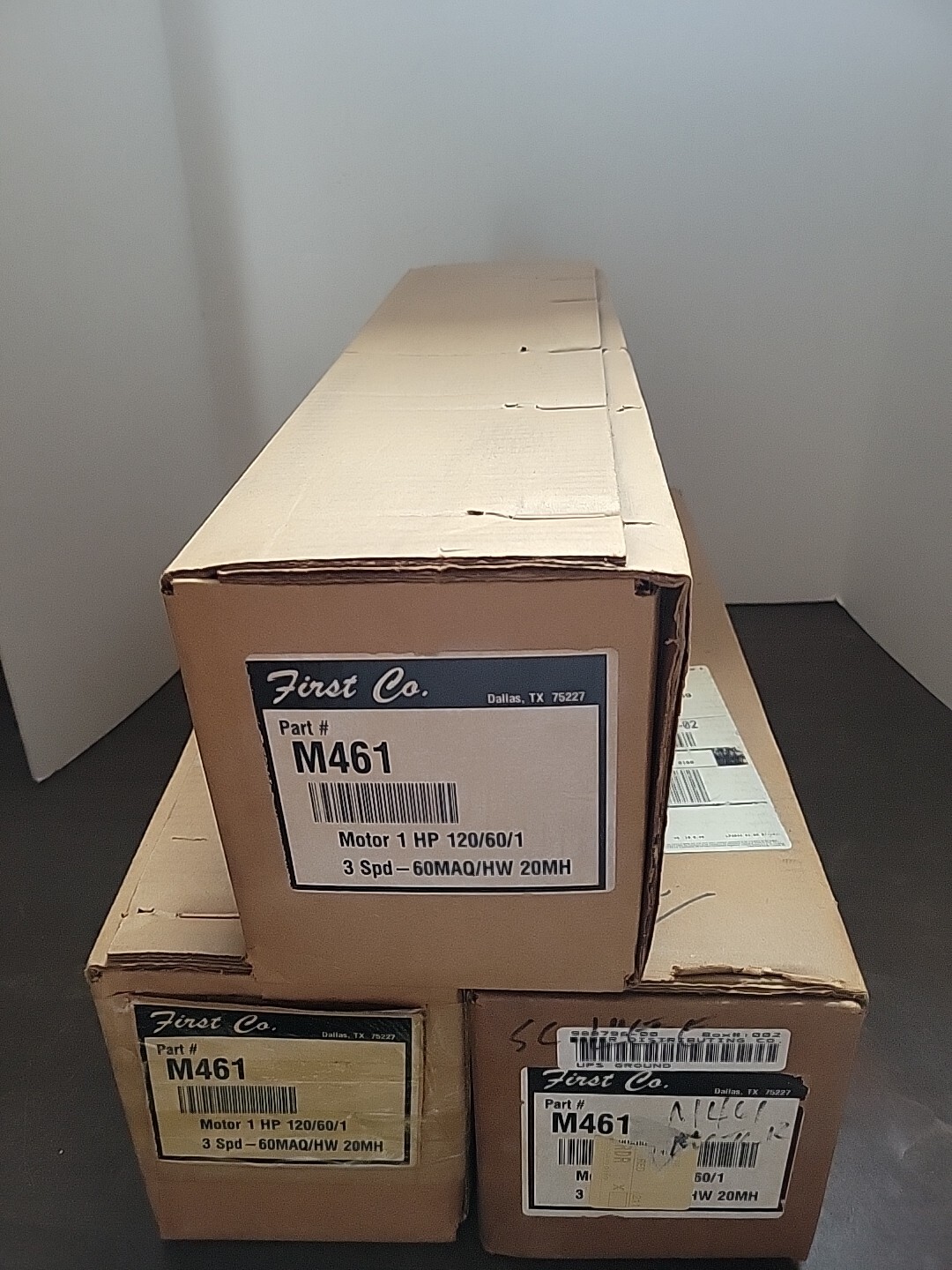 First Company Blower Motor, 1 hp, 120 volt, 60 Hz, 1 Phases, 3 Speed