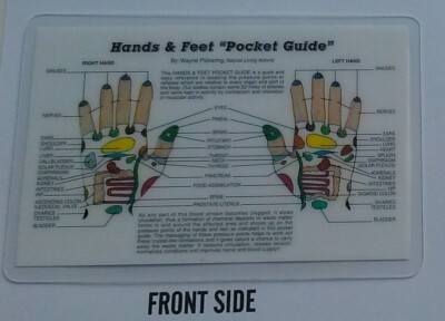 REFLEXOLOGY, HANDS & FEET WALLET CARD - LAMINATED