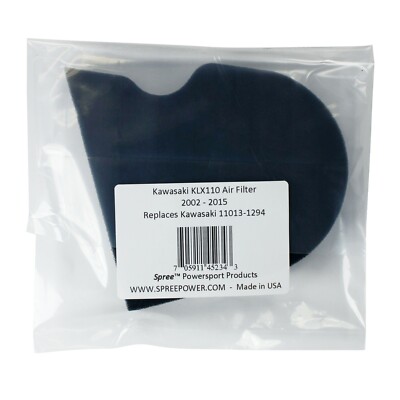 カワサキ KLX110 エアーフィルタ Air Filter for Kawasaki KLX110 KLX 110 2002 - 2015 replaces 11013