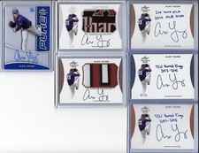 2015 Leaf Trinity ALEX YOUNG PURE Glass Blue Auto RC 7/24 Diamondbacks