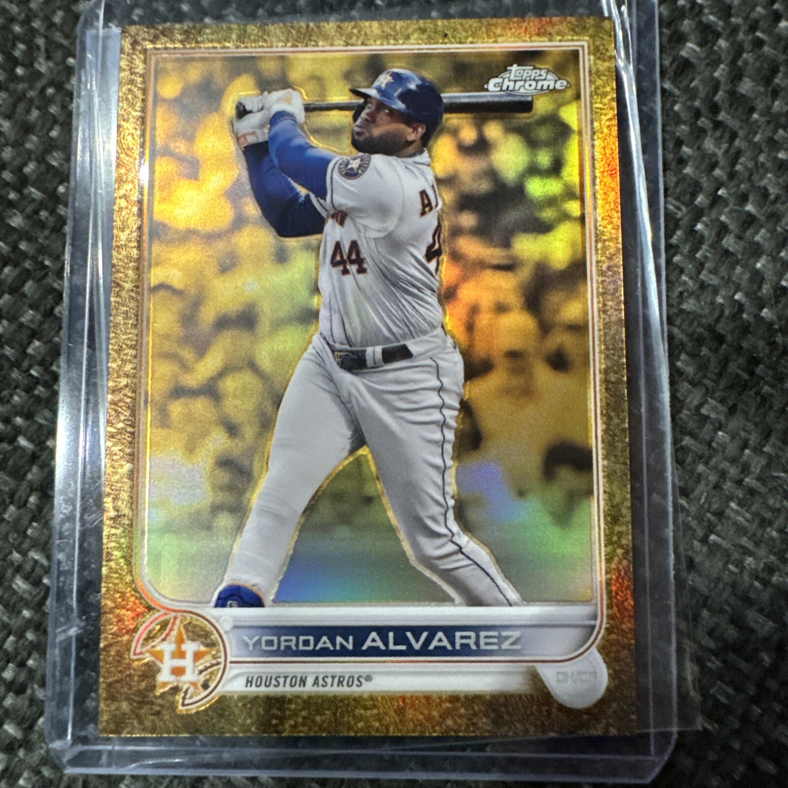 #92 Yordan Alvarez 2022 Topps Chrome Gilded /99 Astros