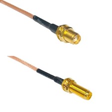 RG316 SMA FEMALE to RP-SMA Female Long RF Cable Rapid-SHIP LOT