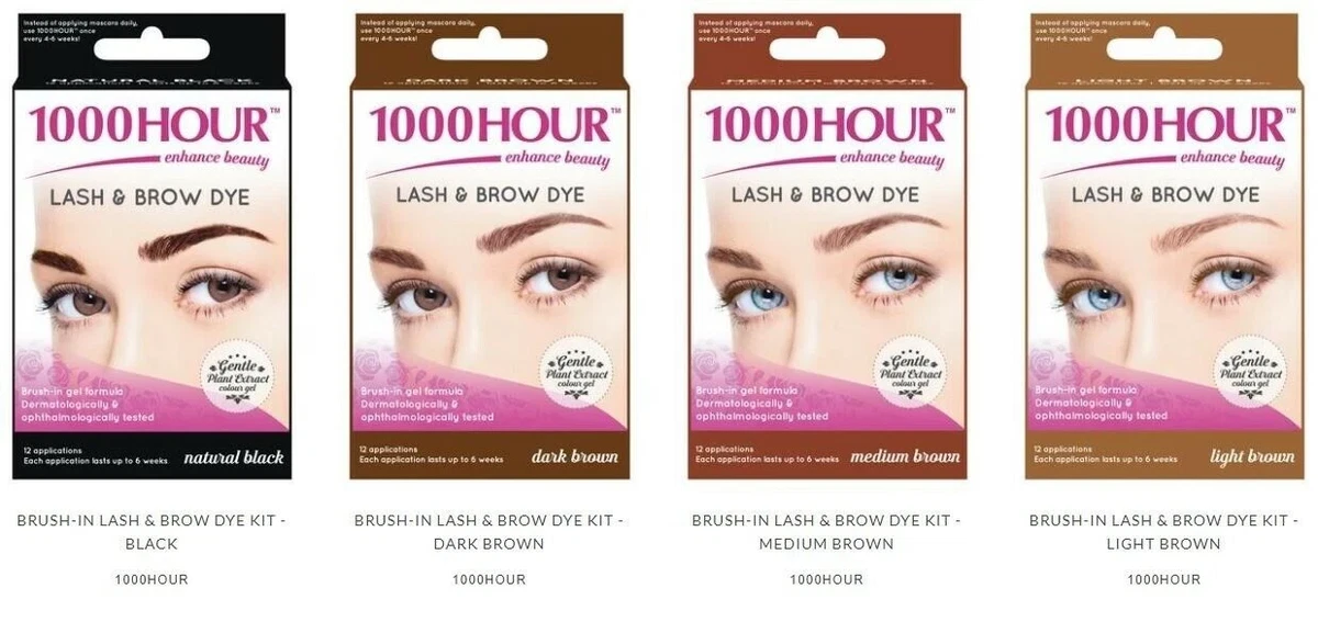 1000 Hour Lash And Brow Dye Black Brown Waterproof Eyelash