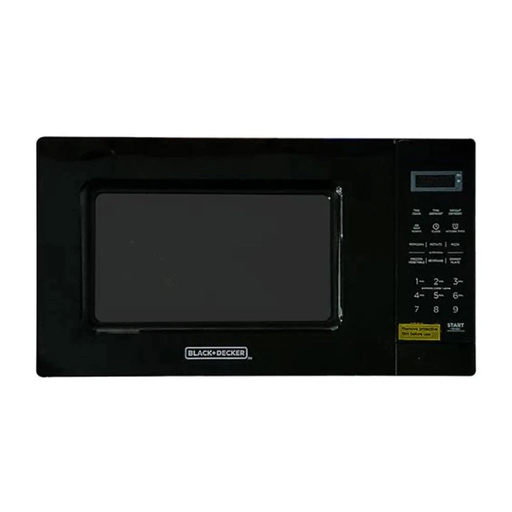 Black & Decker BD-EM720B 0.7 Cu Ft LED Display Child Safe Lock Glass Turntable