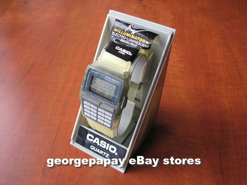 NEW NOS original Vintage CASIO DBC-63 transp. yellow data NEW NOS original Vintage CASIO DBC-63 transp. yellow data