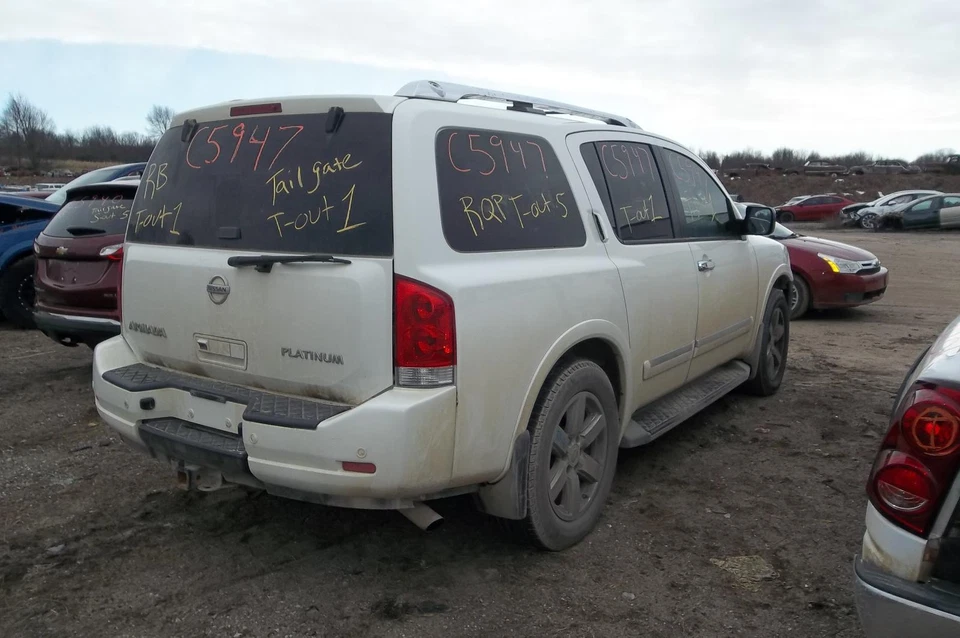 Cuarto de cristal izquierdo usado se adapta a: Nissan Armada 2013 privacidad tinte eléctrico plegable izquierdo Foto 3 de 4