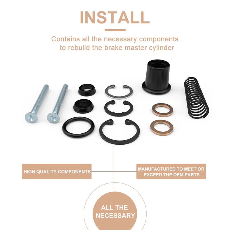 Fit For Suzuki RM65 RM80 RM85/L RM250 RM125 RM100 Master Cylinder Rebuild Kit - Image 3 of 4
