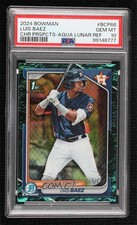 2024 Bowman Chrome Prospects Aqua Lunar Refractor Luis Baez PSA 10 GEM MT 0p92