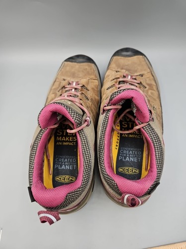 Keen Shoes Womens 9.5 Targhee lll Low Top Waterproof Hiking Leather Pink Lace - Picture 5 of 12