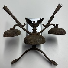 Antikes Pferdegel&auml;ut Schlittengel&auml;ut mit Adler um 1900 | Original Fundzustand