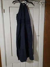 NWT Womens Sleeveless Maxi Dress With Pockets Size LG